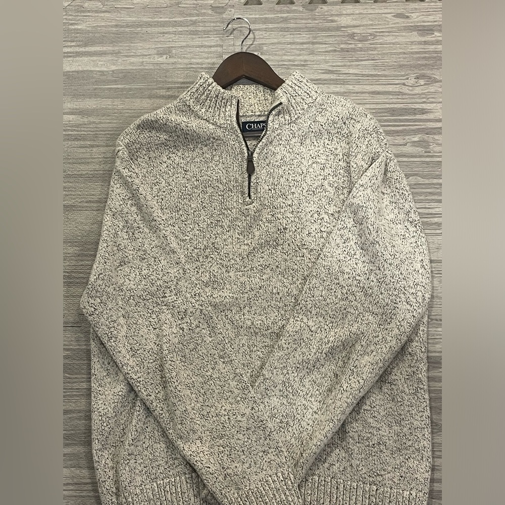 Chaps quarter zip sweater size L